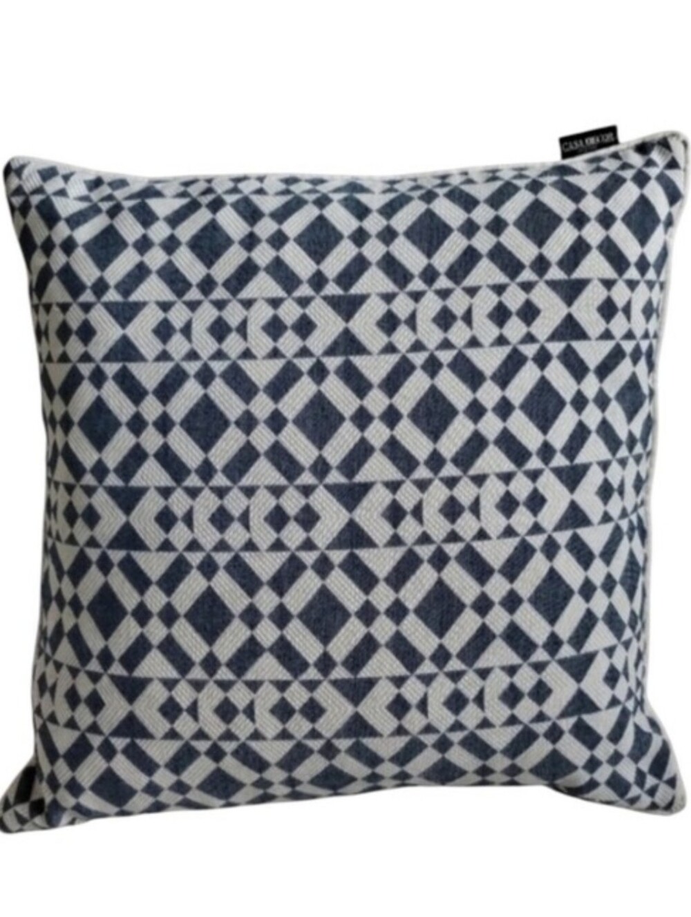 Accent Pillow w Down Insert Blue Casa Decor 19"